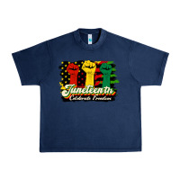 Navy juneteenth celebrate freedom Urban Heavy Tee - HRA Design Shop