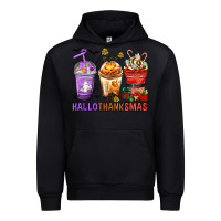 Black hallothanksmas coffee cups Urban Hoodie - texasbilliewilder