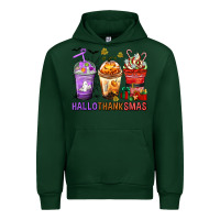 Forest Green hallothanksmas coffee cups Urban Hoodie - texasbilliewilder