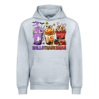 Heather Grey hallothanksmas coffee cups Urban Hoodie - texasbilliewilder