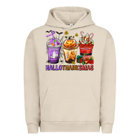 Pigment French Oak hallothanksmas coffee cups Urban Hoodie - texasbilliewilder