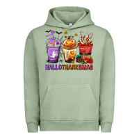 Pigment Oil Green hallothanksmas coffee cups Urban Hoodie - texasbilliewilder