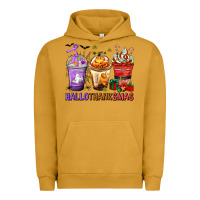 Pigment Peanut Butter hallothanksmas coffee cups Urban Hoodie - texasbilliewilder