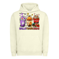 Pigment Pistachio hallothanksmas coffee cups Urban Hoodie - texasbilliewilder