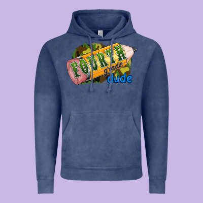 Fourth Grade Dude Vintage Hoodie Designed By Ranaportraitstore
