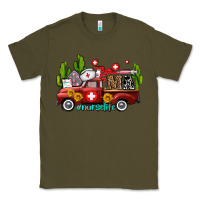Army Green ma medical assistant nurse truck with cactus and sunflowers Classic Tee - AdoDesignShop
