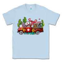 Dusty Blue ma medical assistant nurse truck with cactus and sunflowers Classic Tee - AdoDesignShop
