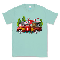 Seafoam ma medical assistant nurse truck with cactus and sunflowers Classic Tee - AdoDesignShop