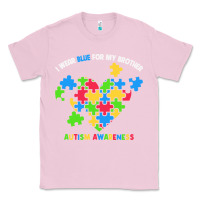 Bubblegum Pink Wear Blue For My Brother Autism Classic Tee - CowhideDigitalArt
