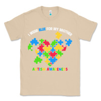 Mushroom Wear Blue For My Brother Autism Classic Tee - CowhideDigitalArt
