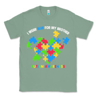 Sage Wear Blue For My Brother Autism Classic Tee - CowhideDigitalArt