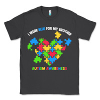 Smoke Wear Blue For My Brother Autism Classic Tee - CowhideDigitalArt