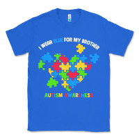 True Royal Wear Blue For My Brother Autism Classic Tee - CowhideDigitalArt