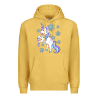 Antique Gold Winter unicorn Premium Hoodie - Artiststas