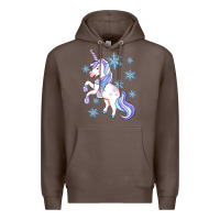 Coffee Winter unicorn Premium Hoodie - Artiststas