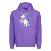Purple Winter unicorn Premium Hoodie - Artiststas