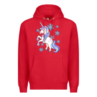 Red Winter unicorn Premium Hoodie - Artiststas