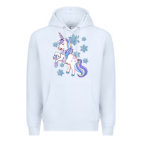White Winter unicorn Premium Hoodie - Artiststas