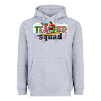 Heather Grey teacher squad Heavyweight Hoodie - NancyCooperArtShop