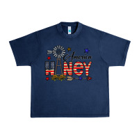 Navy america honey Urban Heavy Tee - CowhideDigitalArt