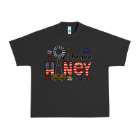 Pigment Black america honey Urban Heavy Tee - CowhideDigitalArt