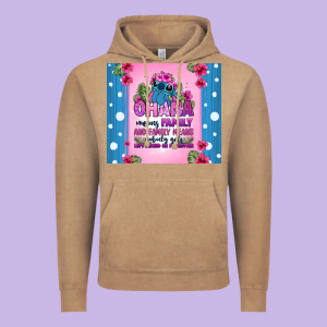 Ohana Means Family Stitch Vintage Hoodie Designed By Zillion Design Studio