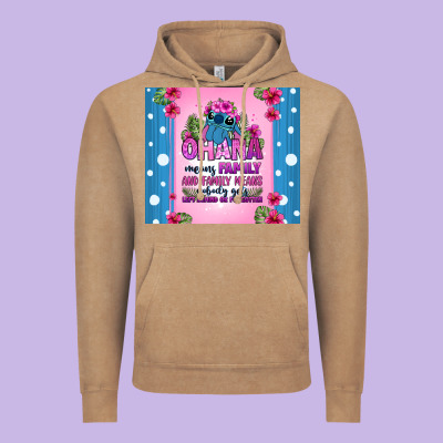 Ohana Means Family Stitch Vintage Hoodie Designed By Zillion Design Studio