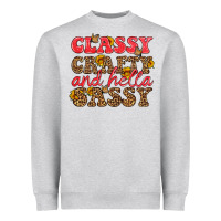 Heather Grey classy crafty and hella sassy Heavyweight Sweatshirt - HRA Design Shop
