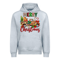 Heather Grey merry christmas gingerbread truck Urban Hoodie - texasbilliewilder