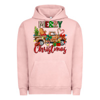 Pigment Salmon merry christmas gingerbread truck Urban Hoodie - texasbilliewilder