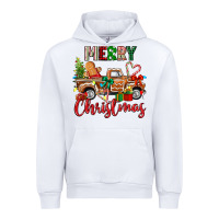 White merry christmas gingerbread truck Urban Hoodie - texasbilliewilder