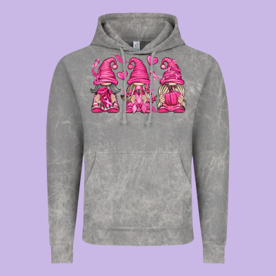 Breast Cancer Gnomes Vintage Hoodie Designed By Texasbilliewilder