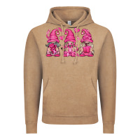 Vintage Coffee Breast Cancer Gnomes Vintage Hoodie - texasbilliewilder