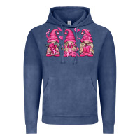 Vintage Denim Breast Cancer Gnomes Vintage Hoodie - texasbilliewilder