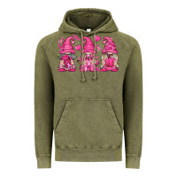 Vintage Olive Breast Cancer Gnomes Vintage Hoodie - texasbilliewilder