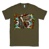 Army Green christmas indian headdress Classic Tee - JahusDesignShop