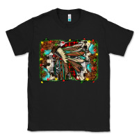 Black christmas indian headdress Classic Tee - JahusDesignShop
