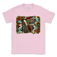 Bubblegum Pink christmas indian headdress Classic Tee - JahusDesignShop
