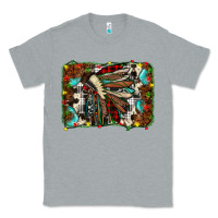 Heather Grey christmas indian headdress Classic Tee - JahusDesignShop