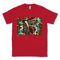 Red christmas indian headdress Classic Tee - JahusDesignShop