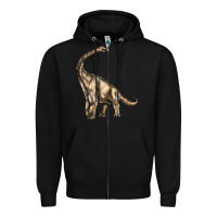 Black Brachiosaurus Zipper Hoodie - LillyAllenDesigns