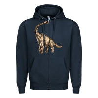 Navy Brachiosaurus Zipper Hoodie - LillyAllenDesigns