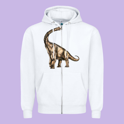 Brachiosaurus Zipper Hoodie Designed By Lillyallendesigns