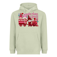 Matcha valentines express with gnomies Heavyweight Hoodie - NancyCooperArtShop