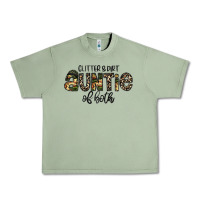 Oil Green auntie Urban Heavy Tee - CowhideDigitalArt