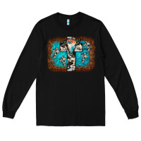 Black bull skull cross backgraund Long Sleeve Tee - JahusDesignShop