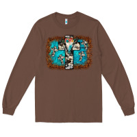 Chestnut bull skull cross backgraund Long Sleeve Tee - JahusDesignShop