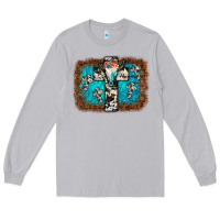 Moon Dust bull skull cross backgraund Long Sleeve Tee - JahusDesignShop