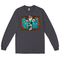 Smoke bull skull cross backgraund Long Sleeve Tee - JahusDesignShop