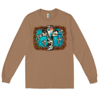 Toasted Coconut bull skull cross backgraund Long Sleeve Tee - JahusDesignShop
